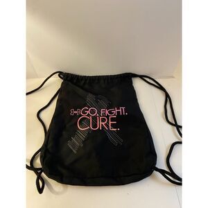 Under Armour UA Cinch Sak tote Pink Ribbon Go Fight Cure!